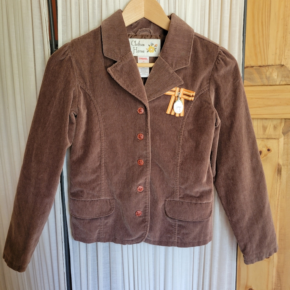 Gymboree corduroy equestrian jacket Size 12